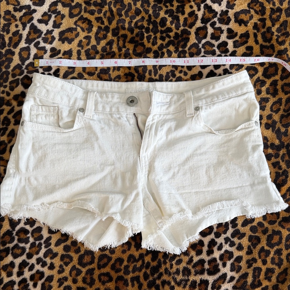 Guess White Jean Shorts